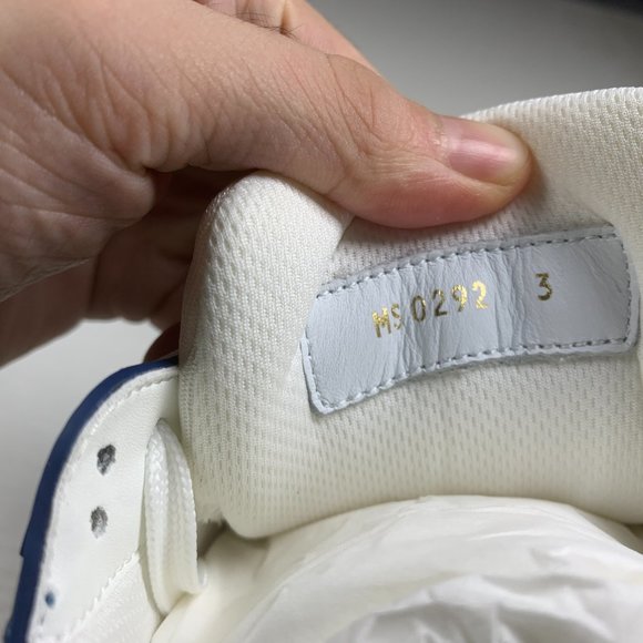 Louis Vuitton LV Trainer Monogram Denim White Blue,size UK3 - Picture 3 of 5